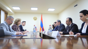 Նախարար Ռոբերտ Խաչատրյանը և ԱՄՆ դեսպան Քրիստինա Քվինը քննարկել են տիեզերական տեխնոլոգիաների, ստարտափ էկոհամակարգի զարգացմանն ուղղված  փոխգործակցության հեռանկարները