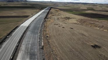 Ճանապարհաշինական աշխատանքներ Հյուսիս-հարավ ճանապարհի Լանջիկ-Գյումրի հատվածում