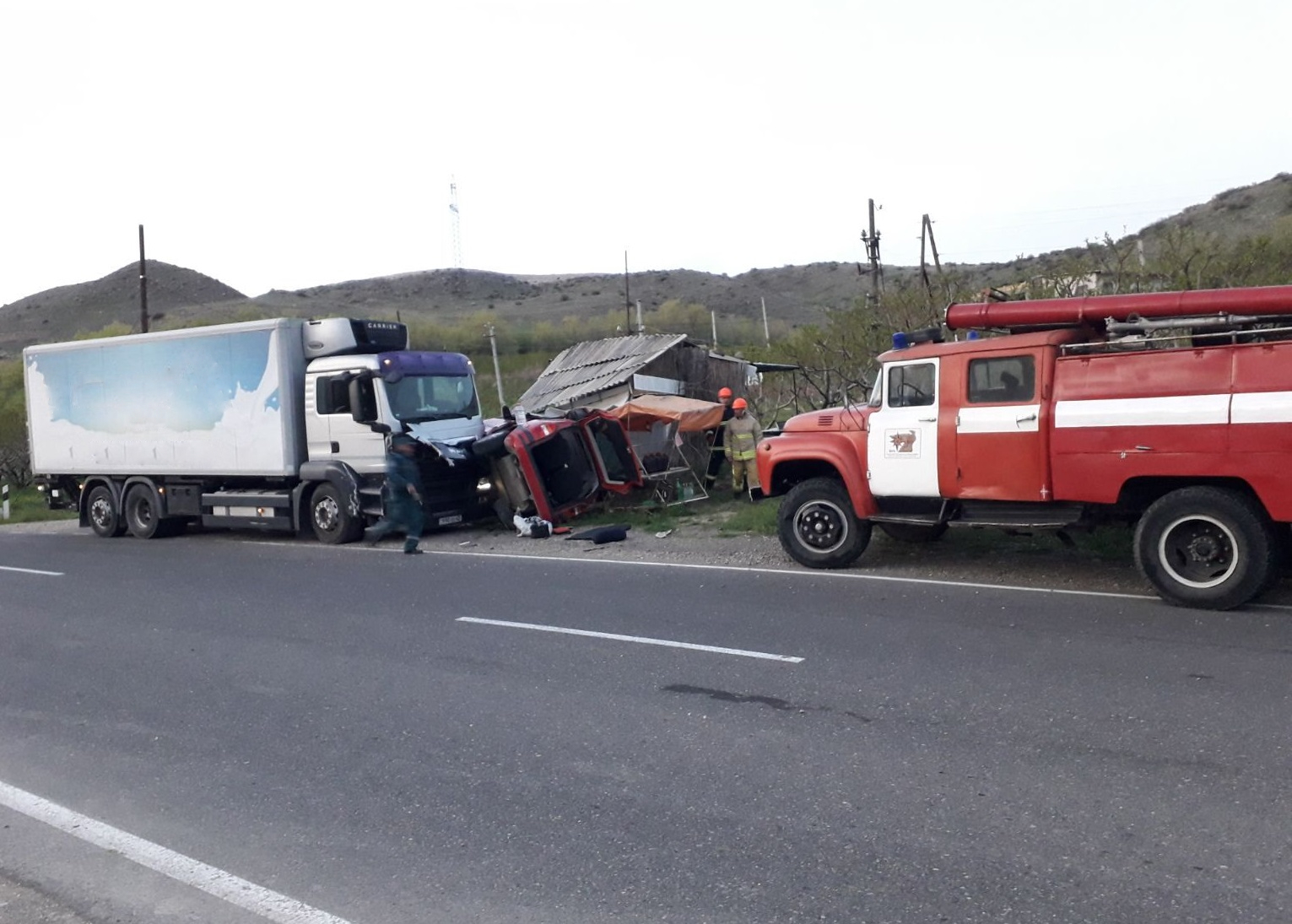Արենի-Չիվա ավտոճանապարհին բախվել են բեռնատարը և «Opel Zafira»-ն. կա տուժած