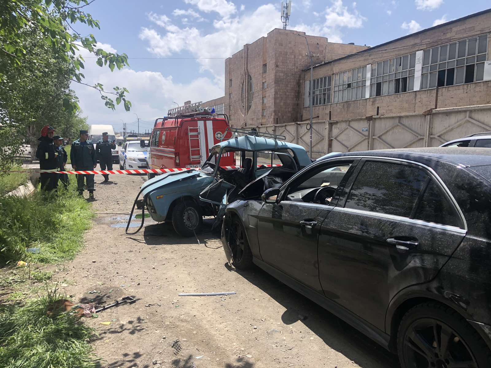 Այնթապ գյուղում բախվել են «VAZ-2106»-ն ու «Mercedes-Benz»-ը