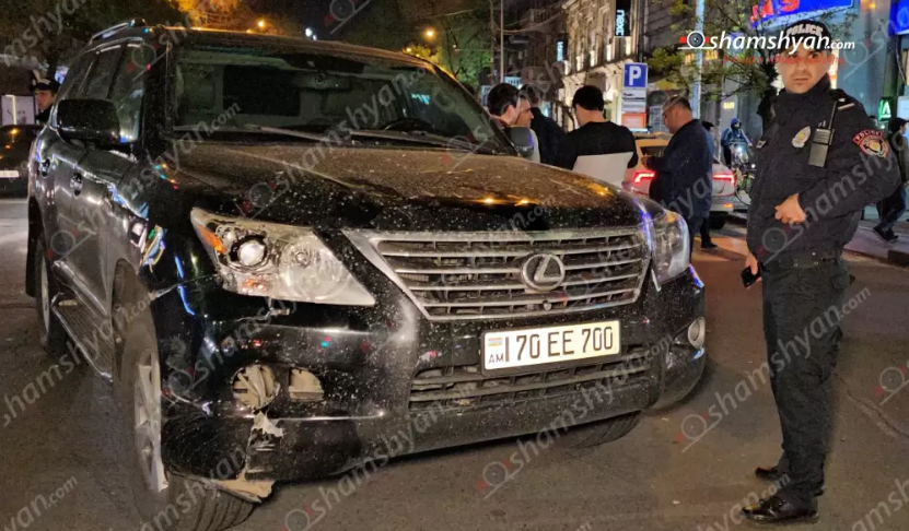 Ամիրյան-Մաշտոց խաչմերուկում զրահապատ Lexus-ը վրաերթի է ենթարկել երկու քաղաքացու