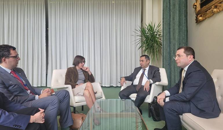 ԿԽՄԿ-ի նախագահի հետ ԱԳ փոխնախարարը քննարկել է ԿԽՄԿ կողմից գործադրվող ջանքերի մանրամասները