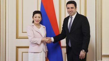 Ալեն Սիմոնյանն ընդունել է Ճապոնիայի ԱԳ նախարարի խորհրդարանական տեղակալին