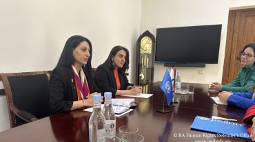 ՀՀ ՄԻՊ-ն ու ՅՈՒՆԻՍԵՖ-ի ներկայացուցիչը քննարկել են երեխաների իրավունքների պաշտպանությանն առնչվող մի շարք հարցեր
