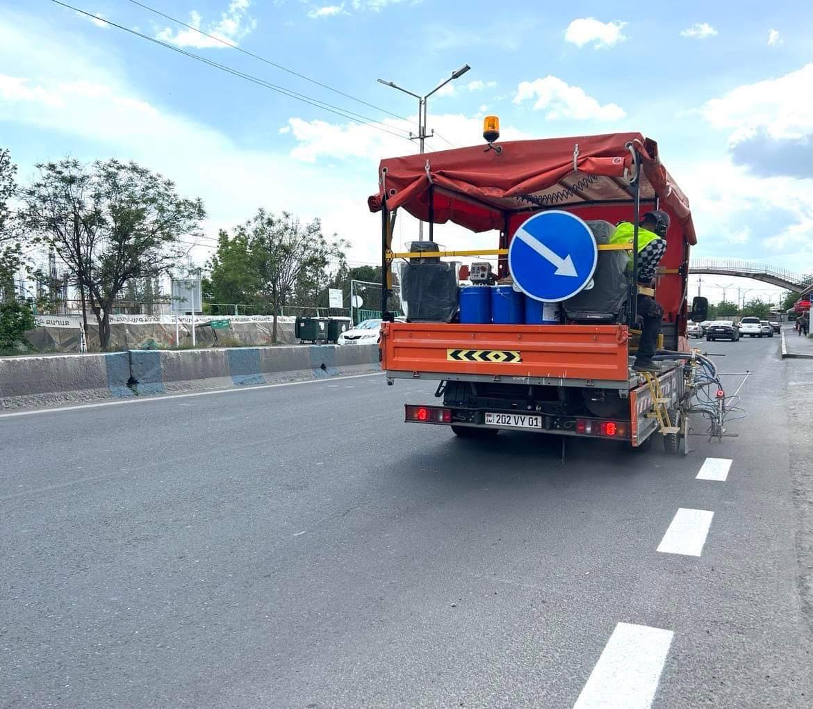 ՀՀ միջպետական և հանրապետական նշանակության ավտոճանապարհներին իրականացվում են գծանշման աշխատանքներ