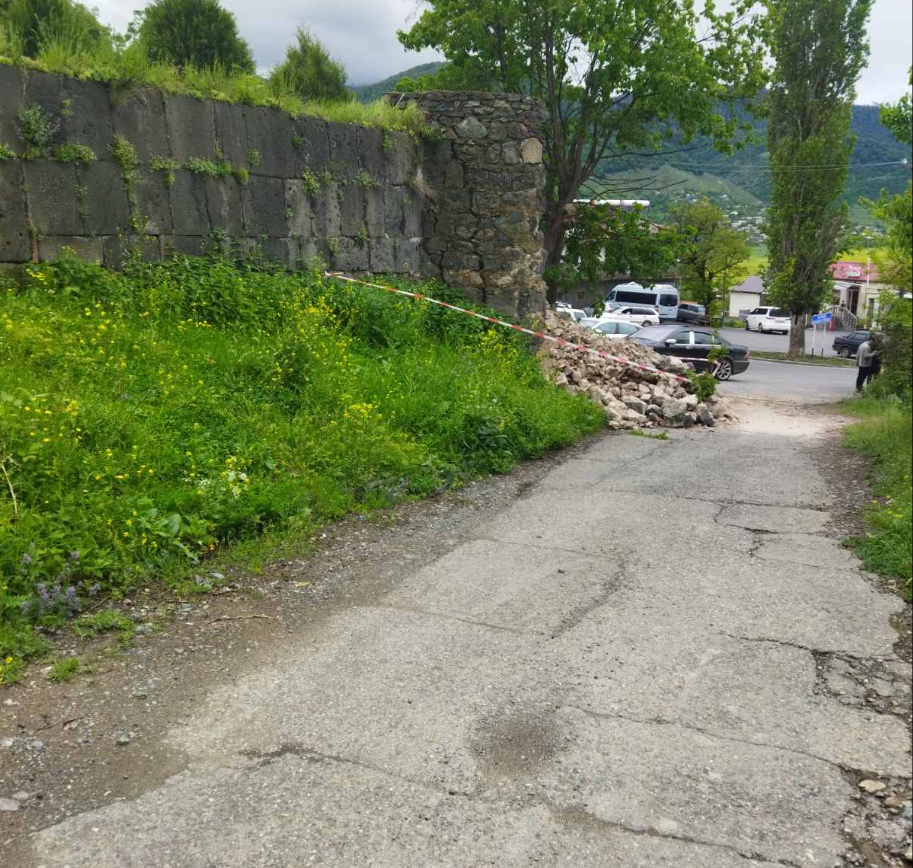 Փլուզում Հաղպատի վանական համալիրի տարածքում