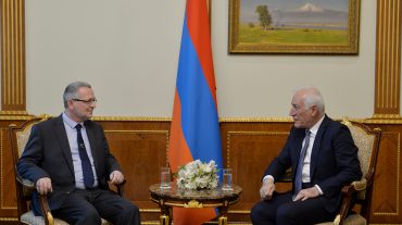 Նախագահ Վահագն Խաչատուրյանը հրաժեշտի հանդիպում է ունեցել Սլովենիայի դեսպանի հետ