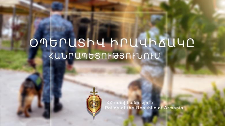 Թմրամիջոցի հայտնաբերման` 28, անձնական ունեցվածքի գողության 23 դեպք է հայտնաբերվել․ ոստիկանության տեղեկագիր