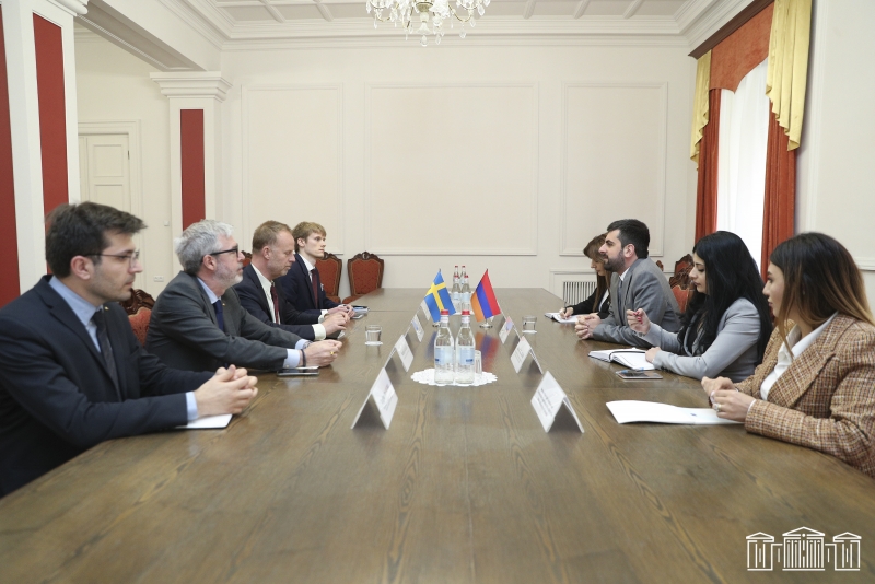 Սարգիս Խանդանյանը Շվեդիայի ԱԳՆ պատվիրակության հետ հանդիպմանը կարևորել է ԵՄ դիտորդական առաքելության տեղակայումը ՀՀ սահմանին