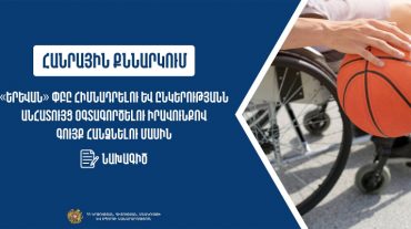 Կստեղծվի «Երևան» ՓԲԸ, որտեղ կգործի ադապտիվ սպորտի կենտրոն. նախագիծ
