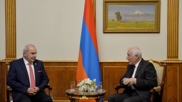 Նախագահ Խաչատուրյանը և Վրաստանի դեսպանը անդրադարձել են ապրանքաշրջանառության ծավալների ընդլայնմանը և տնտեսական կապերի ամրապնդմանը