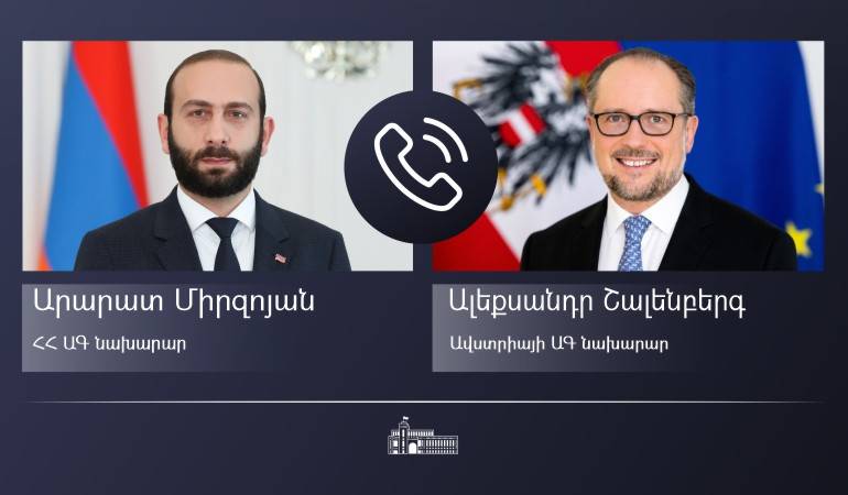 Արարատ Միրզոյանն ավստրիացի գործընկերոջ հետ քննարկել է տարածաշրջանային կայունությանն ու անվտանգությանն առնչվող հարցեր