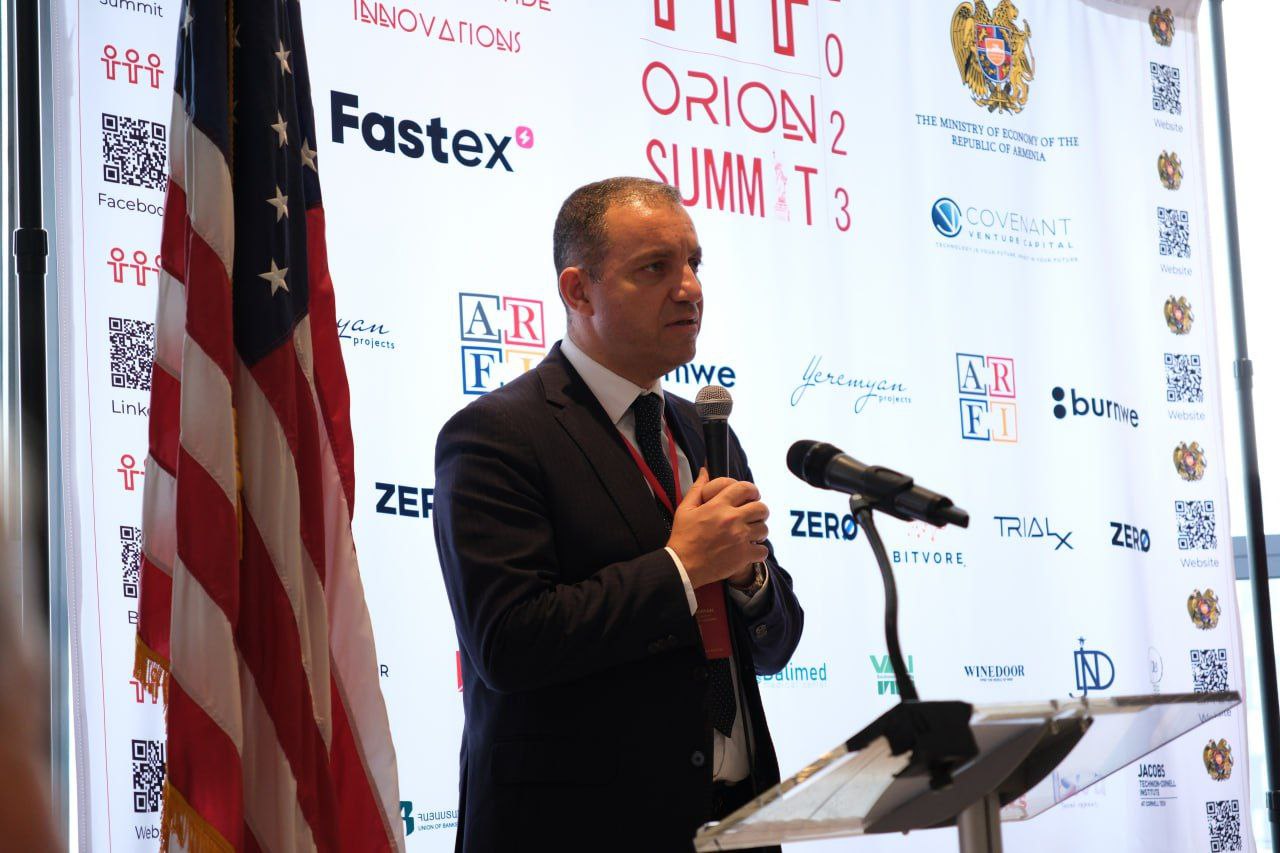 Վահան Քերոբյանը «Orion Summit 2023» ներդրումային գագաթնաժողովում հանդես է եկել ողջույնի խոսքով