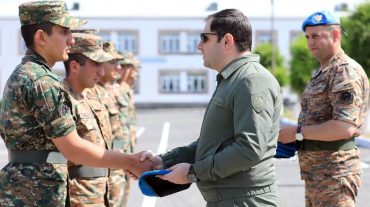 ՀՀ ՊՆ խաղաղապահ բրիգադում տեղի է ունեցել խաղաղապահի կապույտ բերետ հանձնելու հանդիսավոր միջոցառում