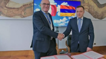 Հայաստանի եւ Իտալիայի միջեւ ստորագրվել է ճանապարհային ենթակառուցվածքների ոլորտում համագործակցության հուշագիր