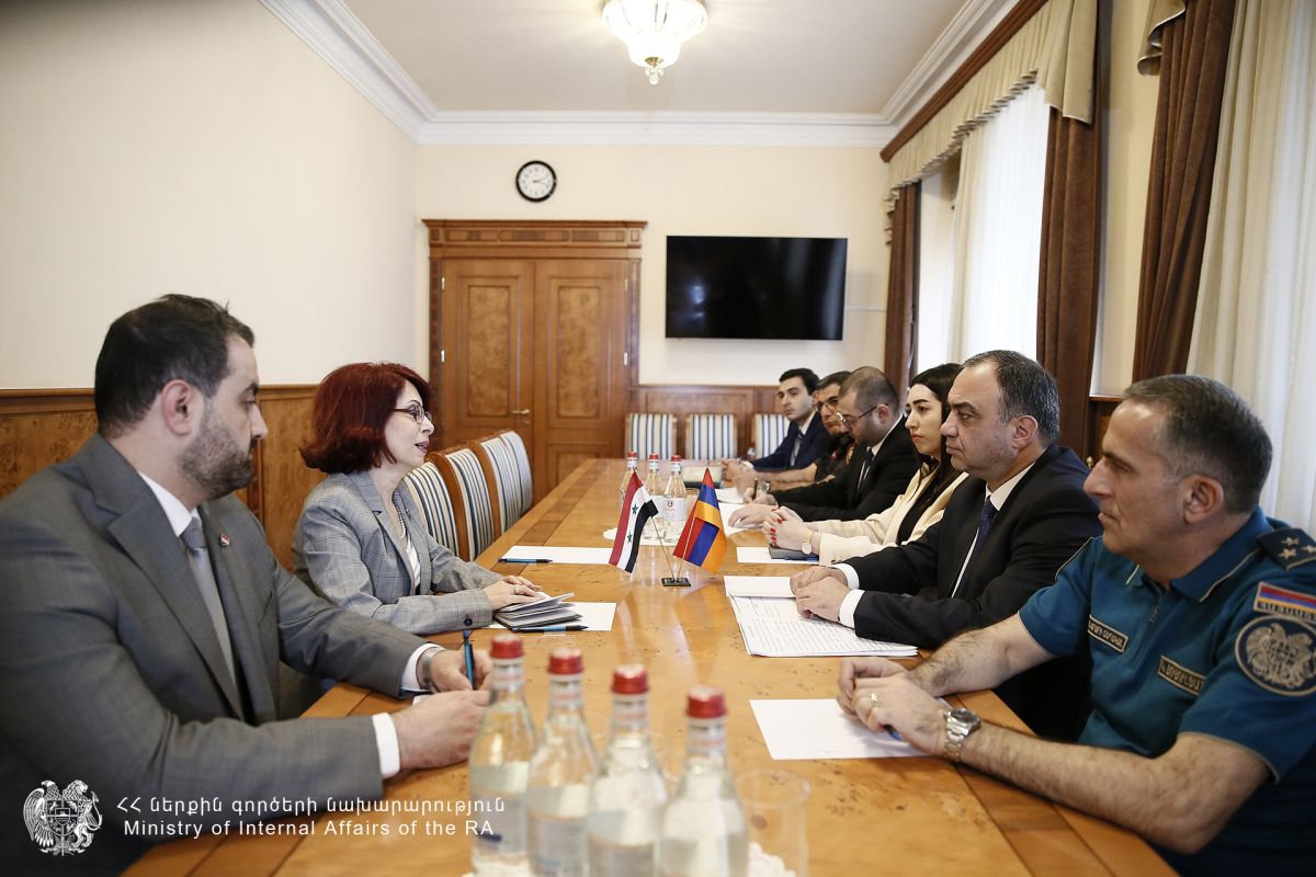 ՆԳ նախարարը և Սիրիայի դեսպանն ընդգծել են երկկողմ  համագործակցության արդյունավետությունը