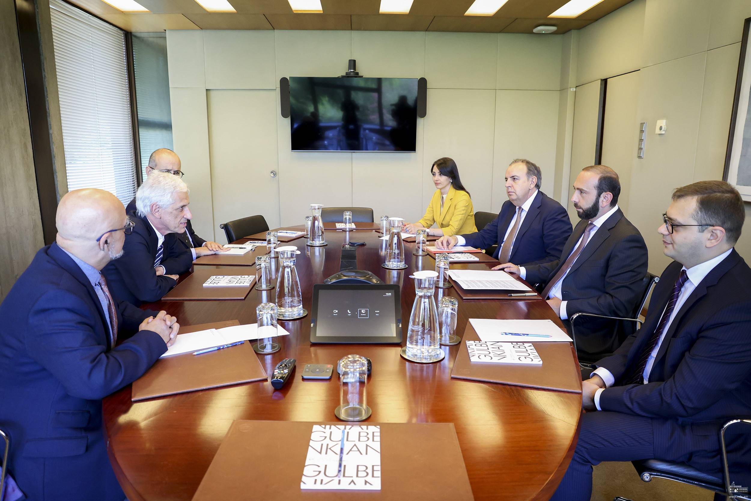 Միրզոյանը հանդիպել է «Գալուստ Գյուլբենկյան» հիմնադրամի նախագահի հետ