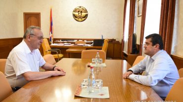 Արցախի նախագահն ընդունել է ԱԺ նախագահ Արթուր Թովմասյանին