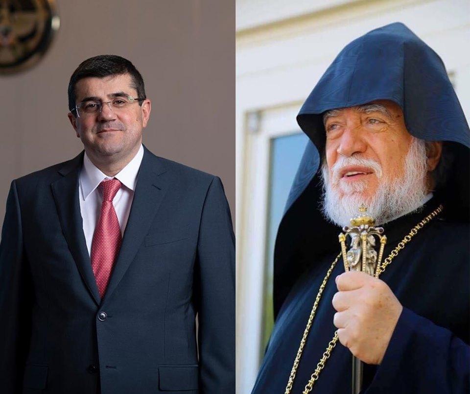 Արամ Ա կաթողիկոսը հեռախոսազրույց է ունեցել Արցախի նախագահի հետ