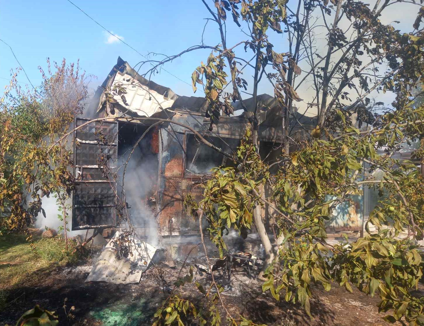 Այրվել է վագոն-տնակ