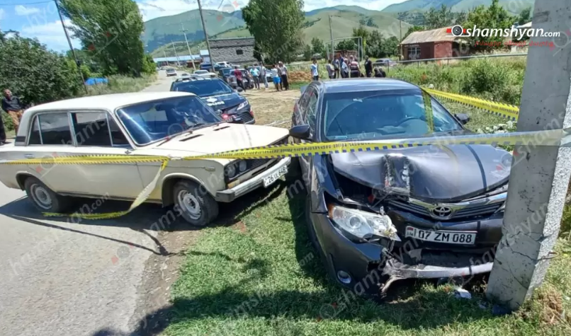 Ավտովթար Լոռու մարզում․ Ջրաշեն գյուղում բախվել են Toyota-ն ու «06»-ը․ կան վիրավորներ