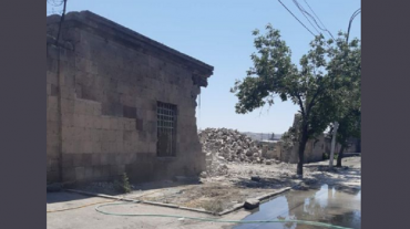 Երևանի Թամանցիների փողոցում պարիսպ է փլուզվել