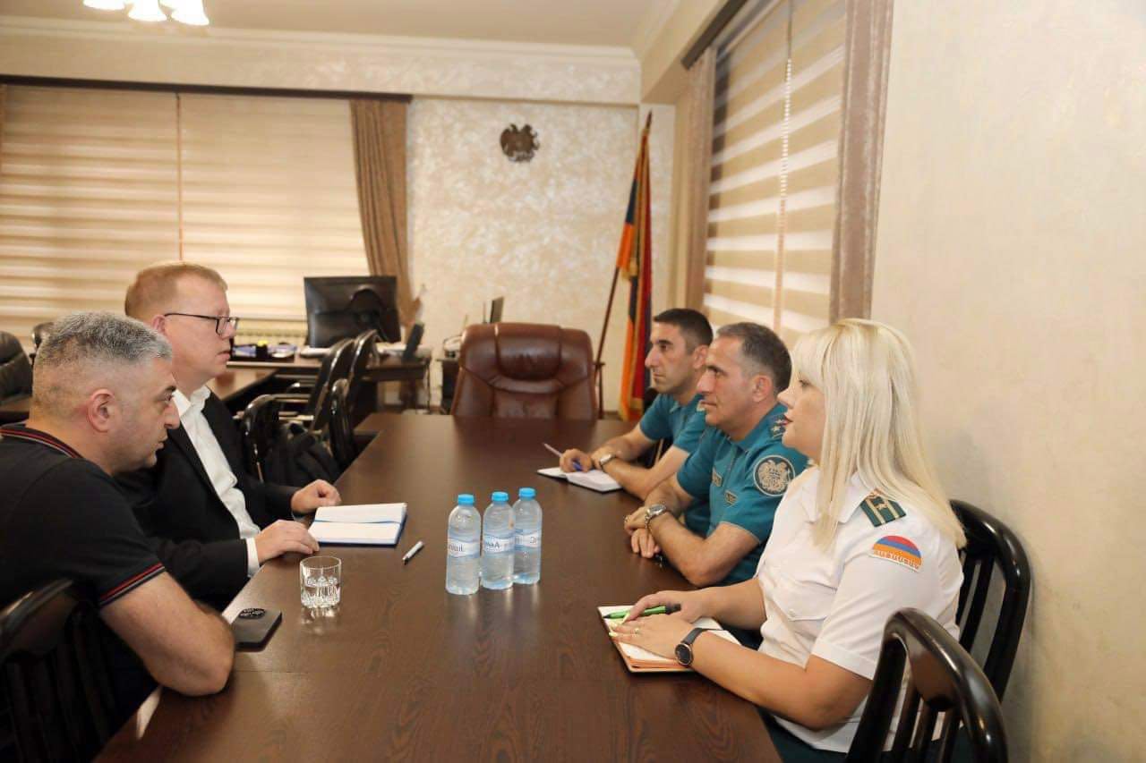 ՆԳՆ Փրկարար ծառայության տնօրենն ընդունել է ԵԱՀԿ աջակցությամբ Հայաստան ժամանած էստոնացի փորձագետին