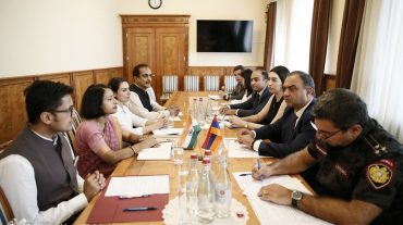 ՆԳ նախարարը Հնդկաստանի դեսպանի հետ քննարկել է համագործակցության ընդլայնման վերաբերյալ հարցեր