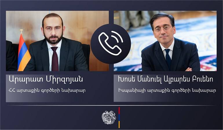 ԼՂ-ում հումանիտար իրավիճակի խորացումը կարող է վտանգի տակ դնել տարածաշրջանում կայուն խաղաղության հաստատմանն ուղղված ջանքերը․ Միրզոյանը՝ Իսպանիայի ԱԳ նախարարին