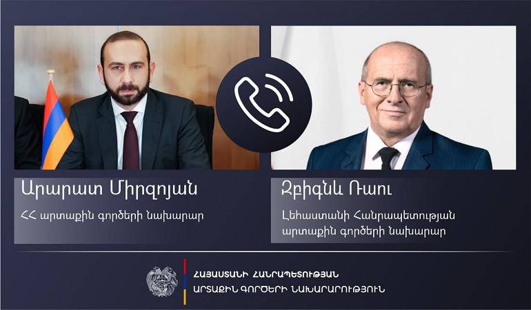 Արարատ Միրզոյանը հեռախոսազրույց է ունեցել Լեհաստանի Հանրապետության արտաքին գործերի նախարար Զբիգնև Ռաուի հետ