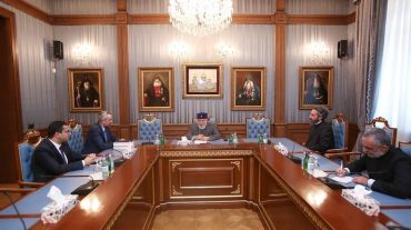 Ամենայն Հայոց Կաթողիկոսն ընդունել է Մաշտոցյան Մատենադարանի տնօրենին և փոխտնօրենին