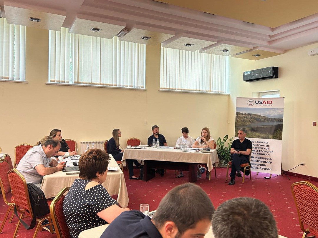 Տեղի է ունեցել «Ջրային ոլորտի իրավական բացերի վերլուծության» արդյունքում արված առաջարկությունների և ճանապարհային քարտեզի քննարկման արտագնա աշխատաժողովը