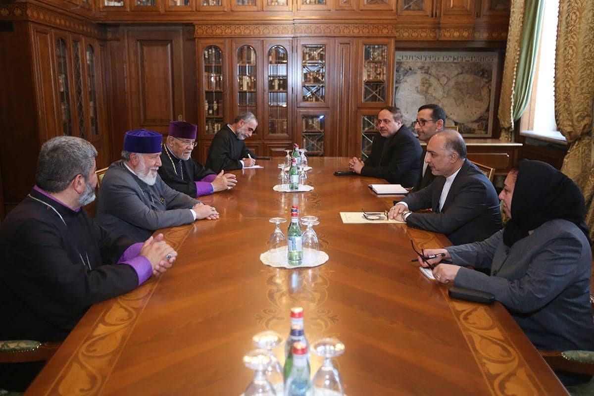 Ամենայն Հայոց Կաթողիկոսն Իրանի նորանշանակ դեսպանի հետ հանդիպմանն անդրադարձել է Ադրբեջանի կողմից հայկական հոգևոր ու մշակութային ժառանգության յուրացման փորձերին և ոչնչացման փաստերին