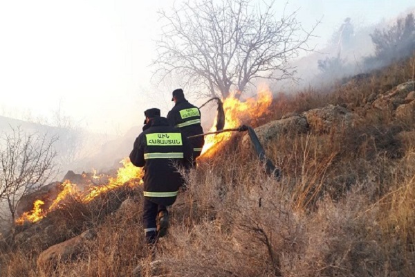 Հրդեհ` Լոռու Յաղդան գյուղի սկզբնամասում