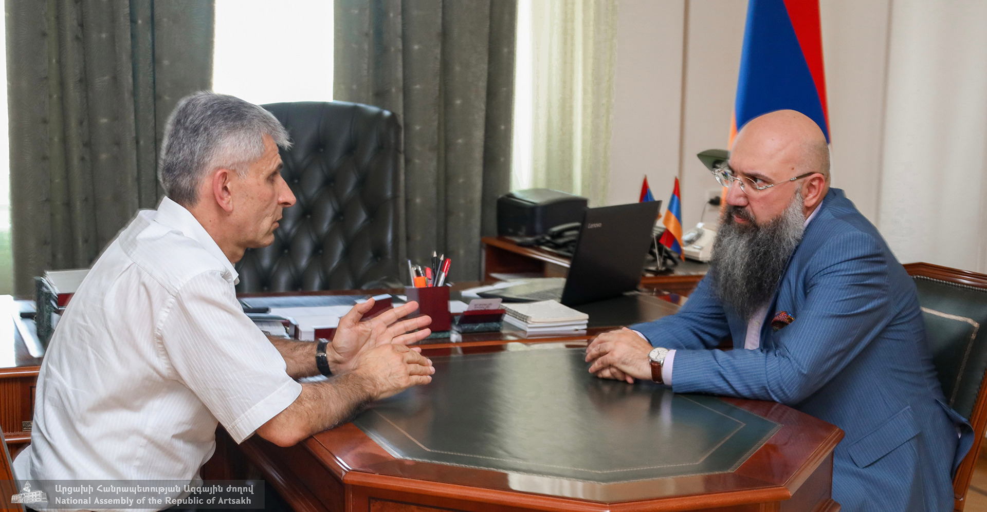 Ազգային ժողովի նախագահն ընդունել է ԼՂՀ ռուսական համայնքի ղեկավարին