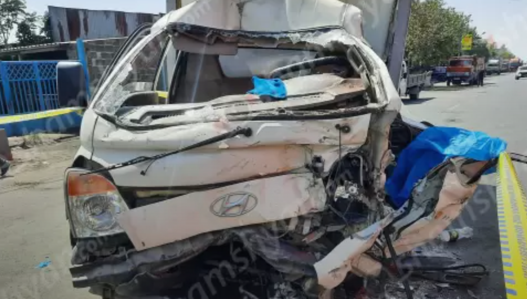 Ավտովթար՝ Երևանում. բախվել են Hyundai-ն և Iveco բեռնատարը