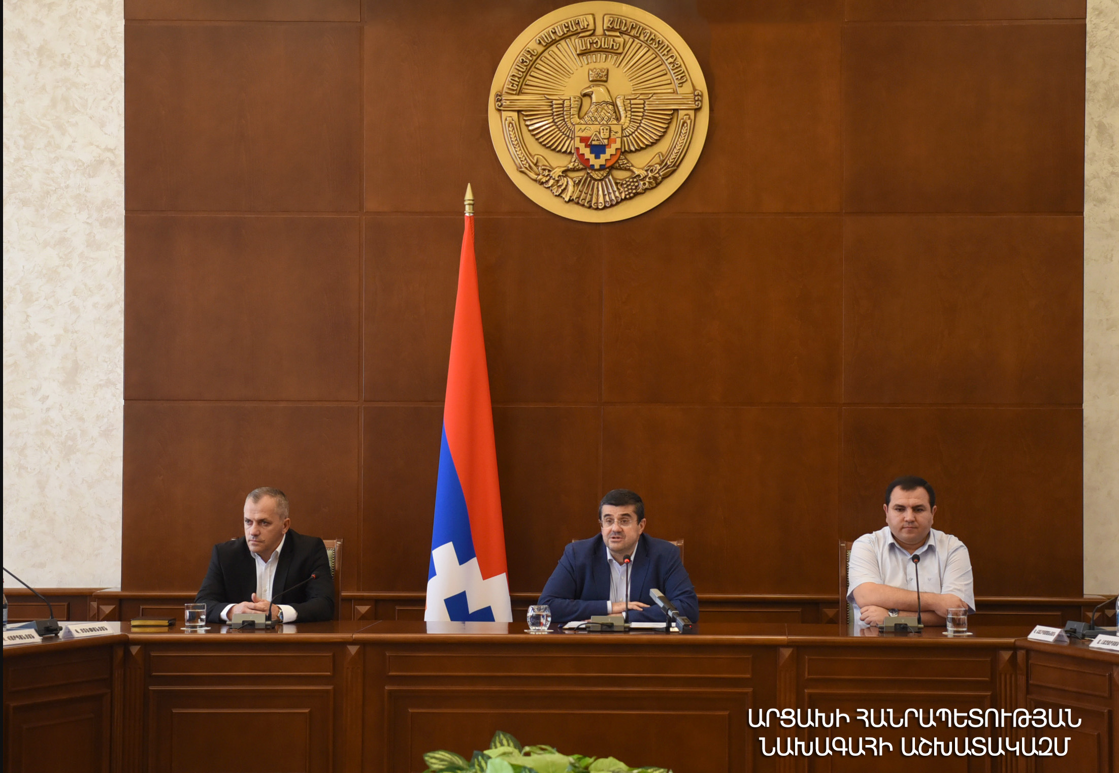 Արայիկ Հարությունյանը ներկայացրել է Արցախի նորանշանակ պետական նախարար Սամվել Շահրամանյանին