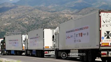 Ֆրանսիական հումանիտար բեռը պահեստավորվել է Գորիսում և շրջակա համայնքներում