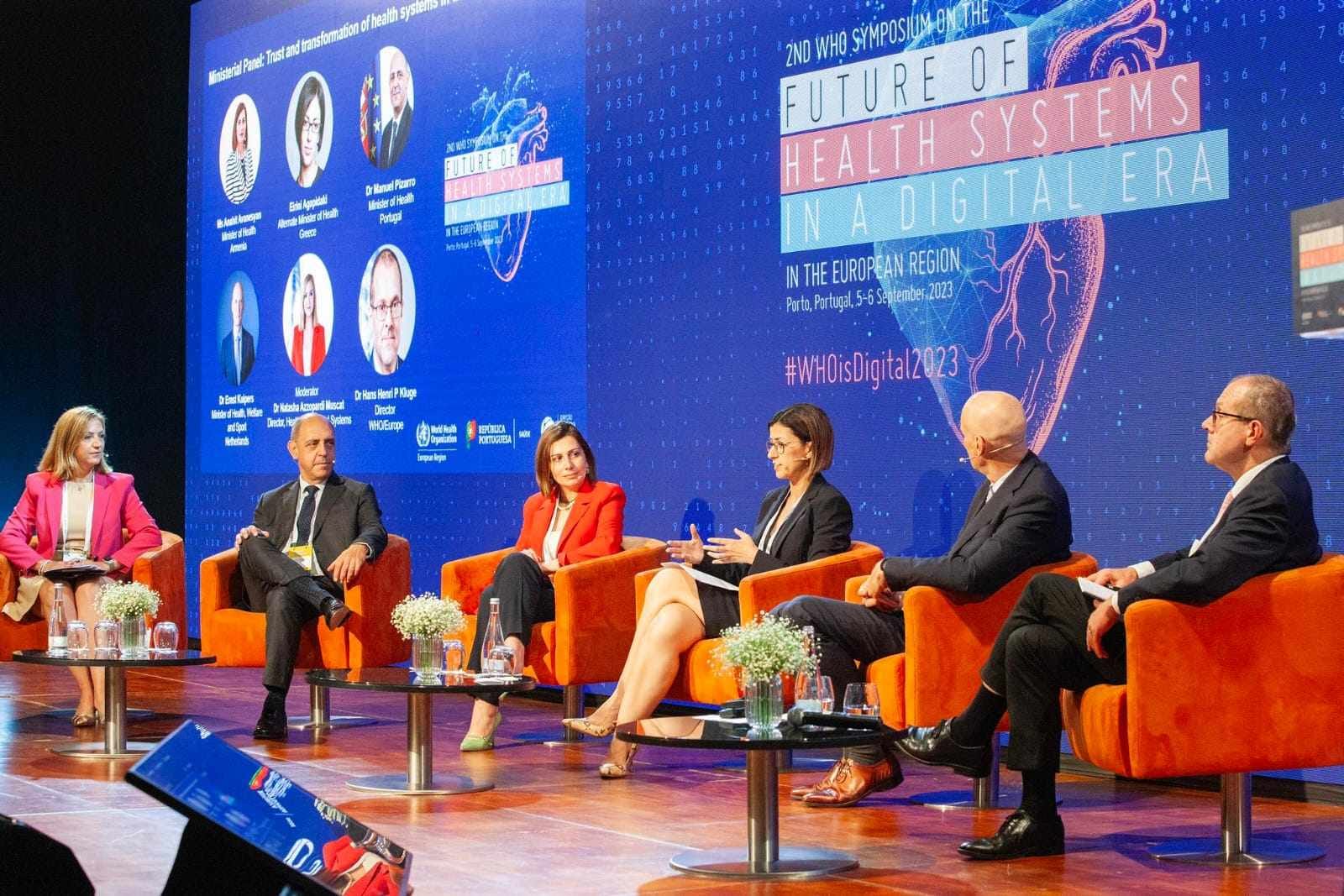 Պորտուգալիայում մեկնարկած ԱՀԿ երկրորդ գագաթնաժողովում Անահիտ Ավանեսյանը ներկայացրել է առողջապահության թվայնացման Հայաստանի փորձը