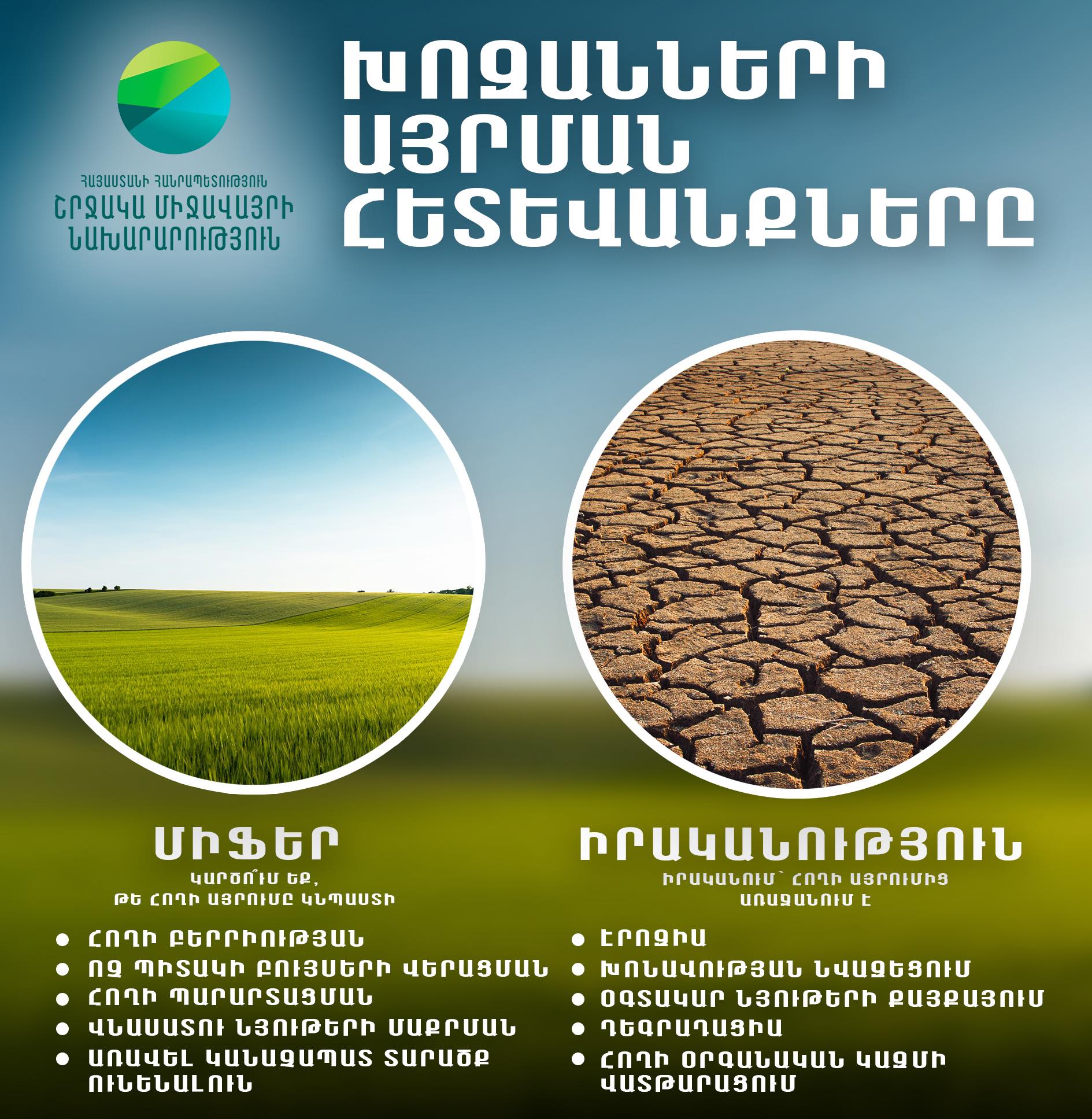 Մարդիկ հաճախ այրում են խոզաններն ու բուսական մնացորդները՝ նպաստելով հողի որակական հատկությունների կորստին. ՇՄ նախարարության հիշեցումը