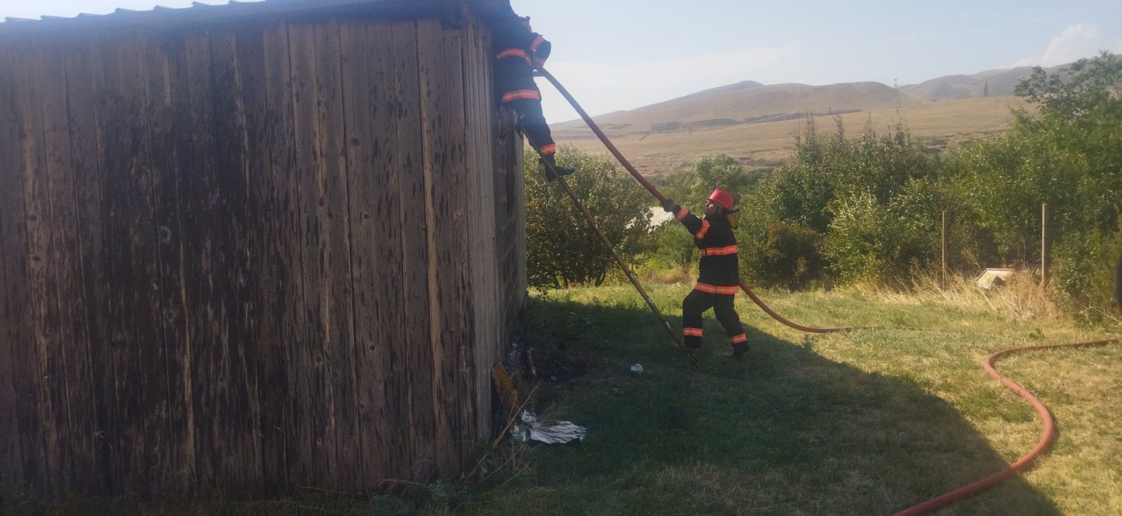 Հրդեհ Ջաջուռ գյուղի վագոն-տնակներից մեկում