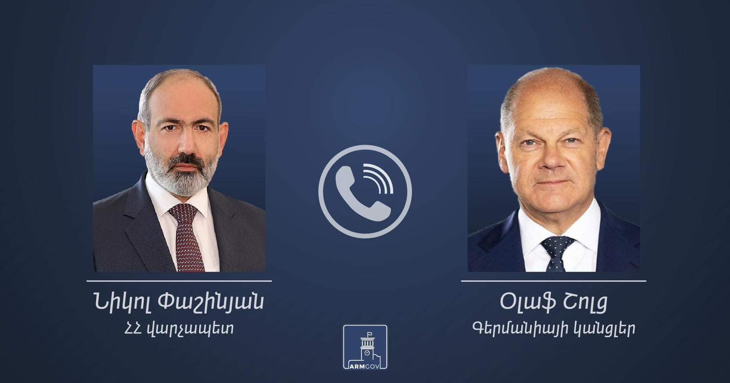 Նիկոլ Փաշինյանը հեռախոսազրույց է ունեցել Օլաֆ Շոլցի հետ