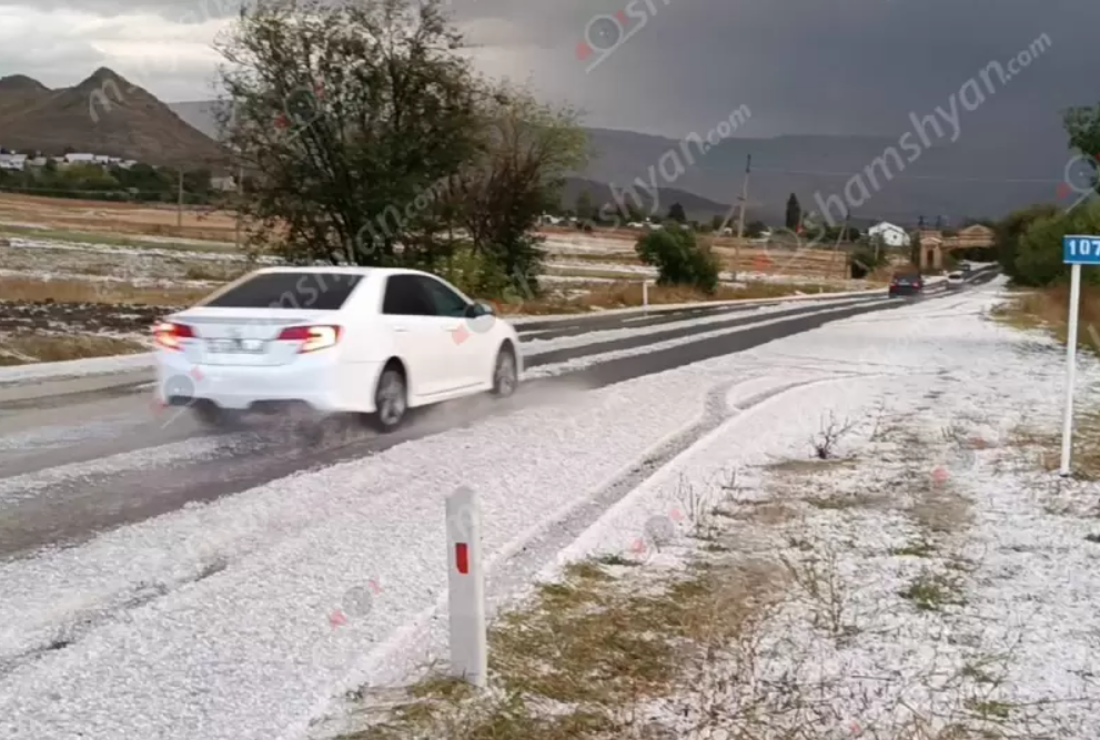 Արտակարգ իրավիճակ Լոռու մարզում. կարկուտը պատել է Սպիտակի ոլորաններն ու Ջրաշեն գյուղը