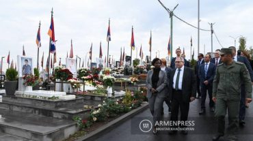 Ֆրանկոֆոնիայի միջազգային կազմակերպության գլխավոր քարտուղարն այցելել է «Եռաբլուր» զինվորական պանթեոն