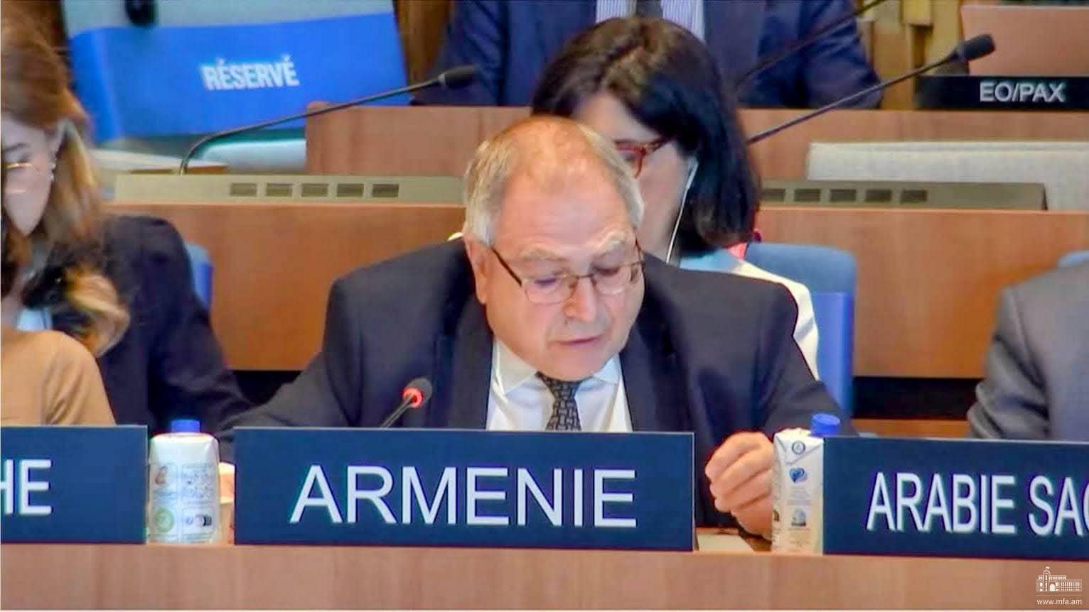 ՀՀ մշտական ներկայացուցիչը ելույթով հանդես է եկել ՅՈւՆԵՍԿՕ-ի գործադիր խորհրդում
