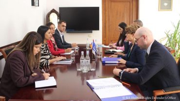 ՀՀ ՄԻՊ-ը Միգրացիայի և փախստականների հարցերով ԵԽ հատուկ ներկայացուցչին է ներկայացրել բռնի տեղահանված անձանց իրավունքների պաշտպանությանն առնչվող հարցեր 