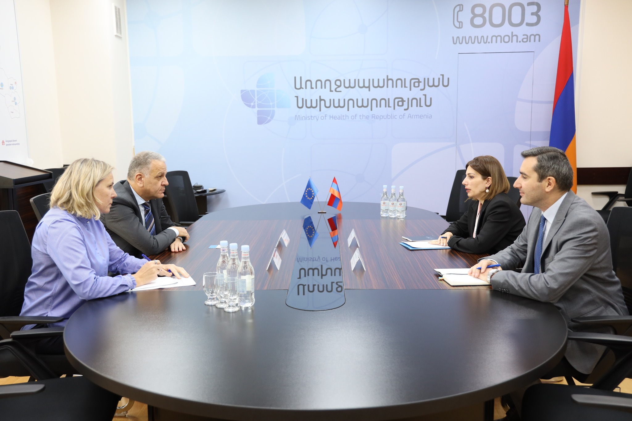 Վասիլիս Մարագոսի հետ հանդիպմանը Անահիտ Ավանեսյանը ներկայացրել է ԼՂ-ից բնակչության բռնի տեղահանման հետևանքով ստեղծված կարիքները