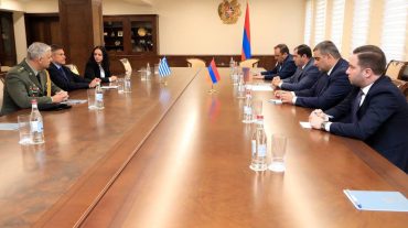Քննարկվել են պաշտպանության բնագավառում հայ-հունական համագործակցությանը, նաև տարածաշրջանային անվտանգությանն առնչվող հարցեր