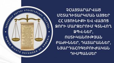 ՄԻՊ աշխատակիցները Սյունիքի և Վայոց ձորի մարզերում գտնվող ձերբակալված անձանց պահելու վայրեր չհայտարարված այցերի ժամանակ դրական տեղաշարժ են գրանցել