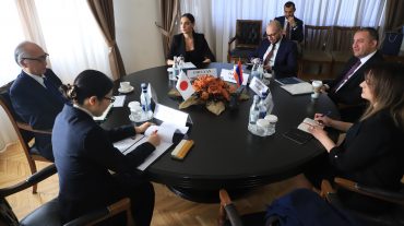 Վահան Քերոբյանը Ճապոնիայի դեսպանին ներկայացրել է Հայաստանում «չոր նավահանգստի» կառուցման նախագիծը